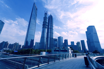 Fototapeta na wymiar Shanghai's urban architecture