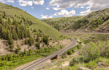 Double Set of Railroad Tracks