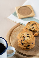 cookie and black coffee