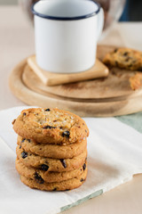cookie and black coffee