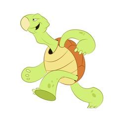 Running turtle