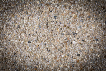 background of sand and small gravel stone texture