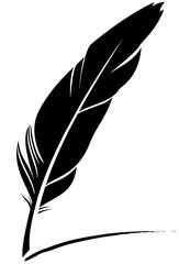 Obraz premium Quill pen icon, vector illustration.