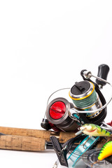 fishing tackles rods, reels, line, lures