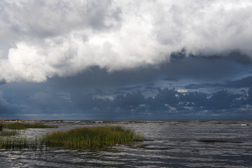 Dark Baltic sea.