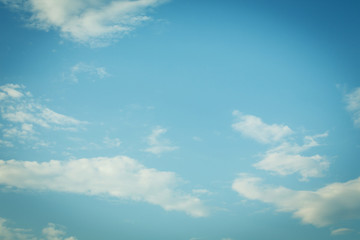 blue sky background, image uesd vintage filter