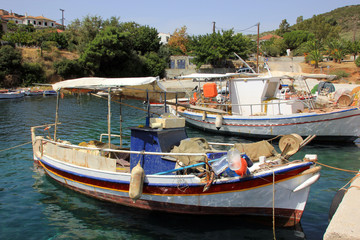 Fototapeta na wymiar Traditional fishing boats