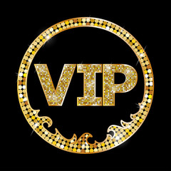 Fototapeta premium Very important person - VIP icon 