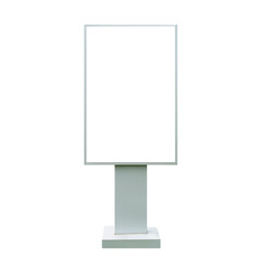blank stand billboard for advertisement isolated on white