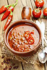 Soup with red bean