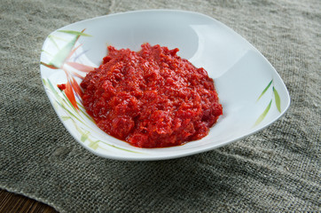 Red curry  pepper paste