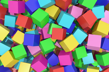 Obraz premium colored cubes