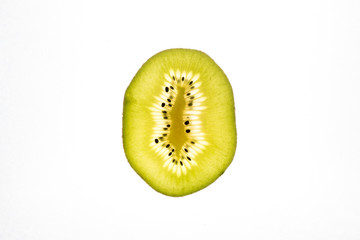 Slice of kiwi fruit