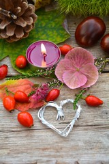 Grußkarte - Herbstgrüße - Herbstdekoration - Auszeit