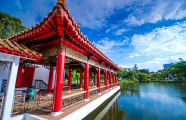 Chinese garden temple, Singapore