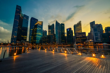Fototapeta premium Singapore skyline