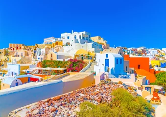 Photo sur Aluminium Santorin View of Oia the most beautiful village of Santorini island in Greece