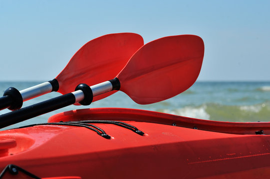 kayak on the beach