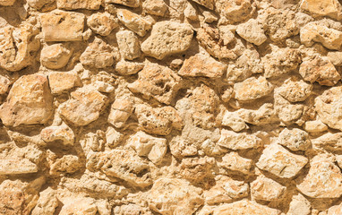 Alte Steinwand Fassade Mauer Mediterran