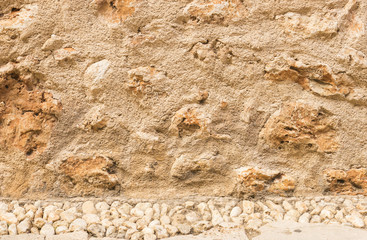 Alte Natursteinmauer Steinfassade Textur