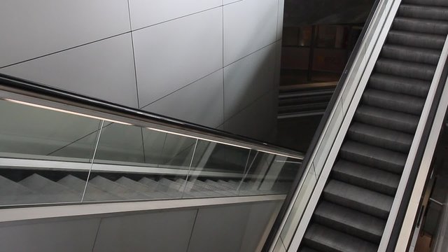 moving empty escalators