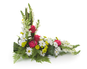 Obraz premium floral arrangement made of Rose, Chrysanthemum and Snapdragons
