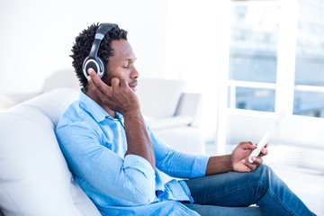 Man listening to music 