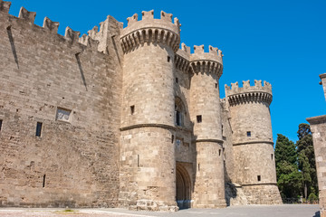 Palace of the Grand Masters. Rhodes, Greece.
