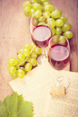 grape with wine