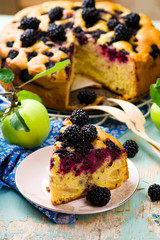 blackberry and apples pie