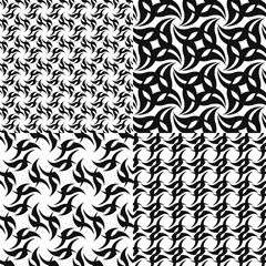 Abstract background - black and white pattern seamless