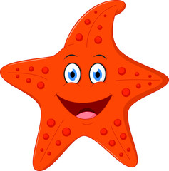 Happy Starfish cartoon 