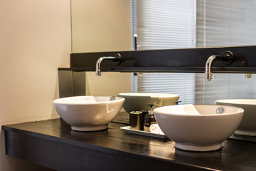 double washbasins in bathroom