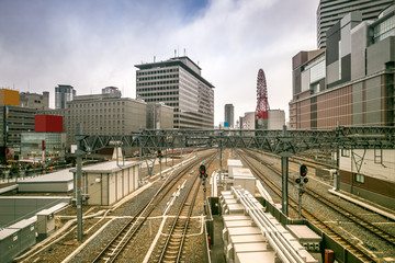 Naklejka premium Osaka Train Station