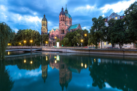 St. Lukas pink church Munich