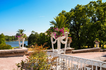 летняя терраса Царское село, Пушкин, Санкт Петербург - summer terrace Tsarskoye Selo, Pushkin, St. Petersburg