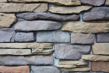 pattern of decorative slate stone wall background texture
