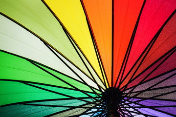 rainbow umbrella.