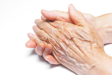 Fototapeta premium お年寄りの手