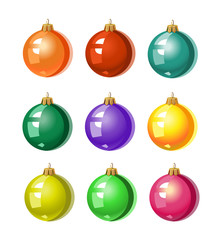 Christmas tree ornaments balls