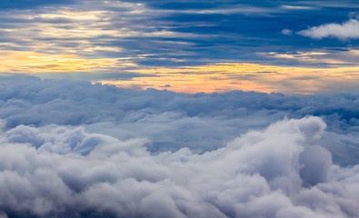 View Above the Clouds, Sunset Cloudscape