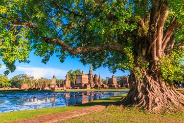 Foto auf Acrylglas Sukhothai historical park in the old town of Thailand  © Photo Gallery