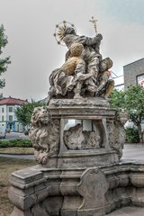 Fototapeta na wymiar Christian Statue in Trutnov Czech Republic