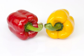 Sweet pepper on white background