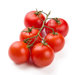 cherry tomatoes isolated on white background