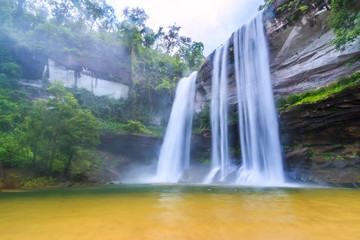 Huai Luang waterfall in Ubon Ratchathani province of Thailand
