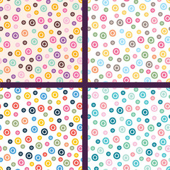 Seamless pattern, polka dot fabric, wallpaper, vector. Seamless pattern can be used for wallpaper, pattern fills, web page background, surface textures.