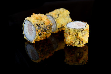 Delicious sushi rolls