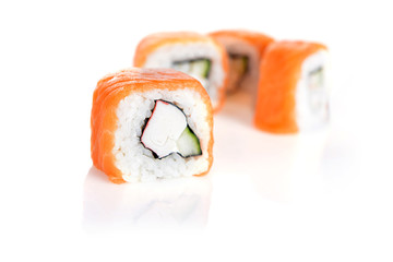 sushi with salmon