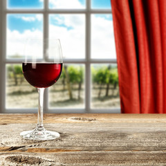 Fototapety  wino i okno